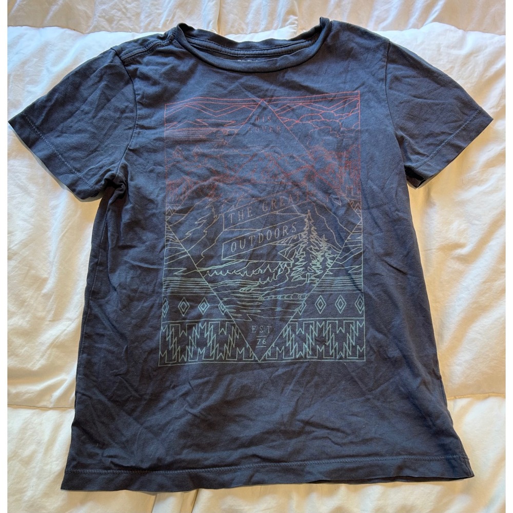 GymBoree The Great Outdoors Graphic Tee Kids Short Sleeve‎ Top Size S